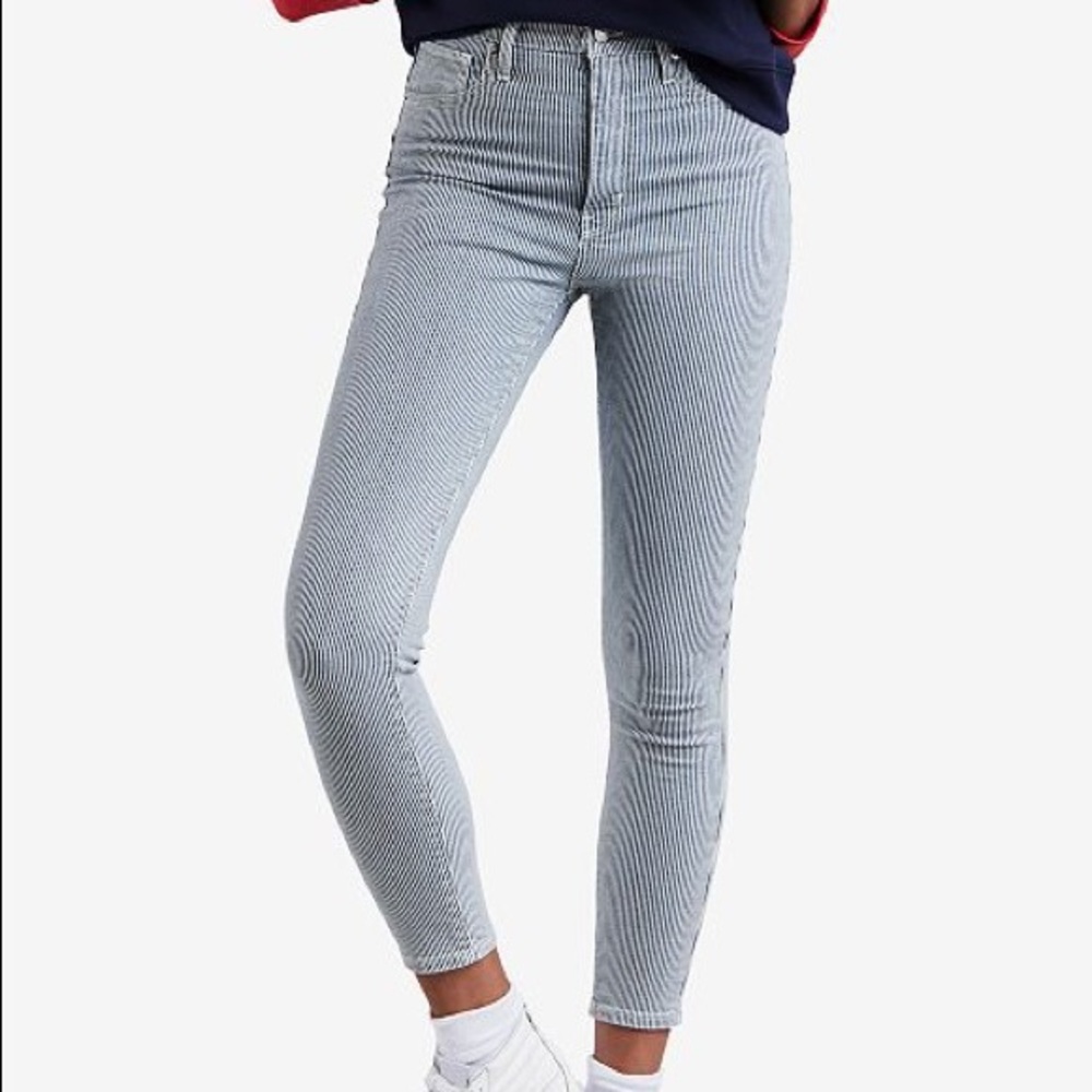Levi’s Mile High Super Skinny Pinstripe Jeans